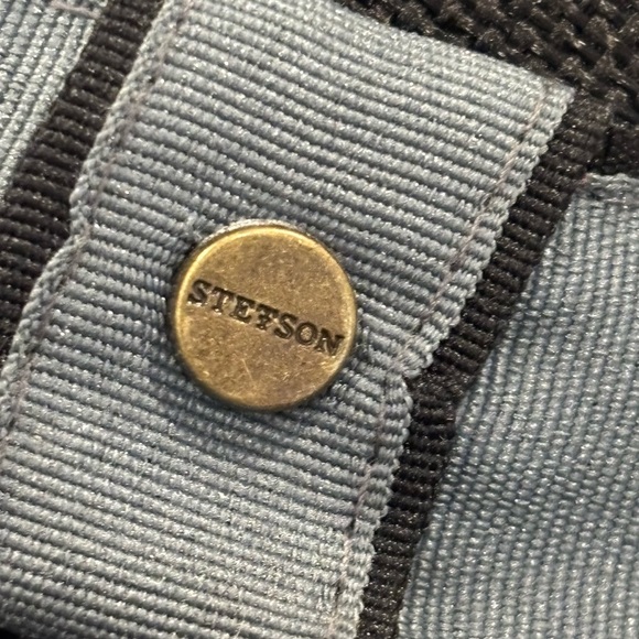 Stetson Traveler Men’s Black Fedora With Grey Piping And Logo Sz M Style #31905 - Picture 3 of 9